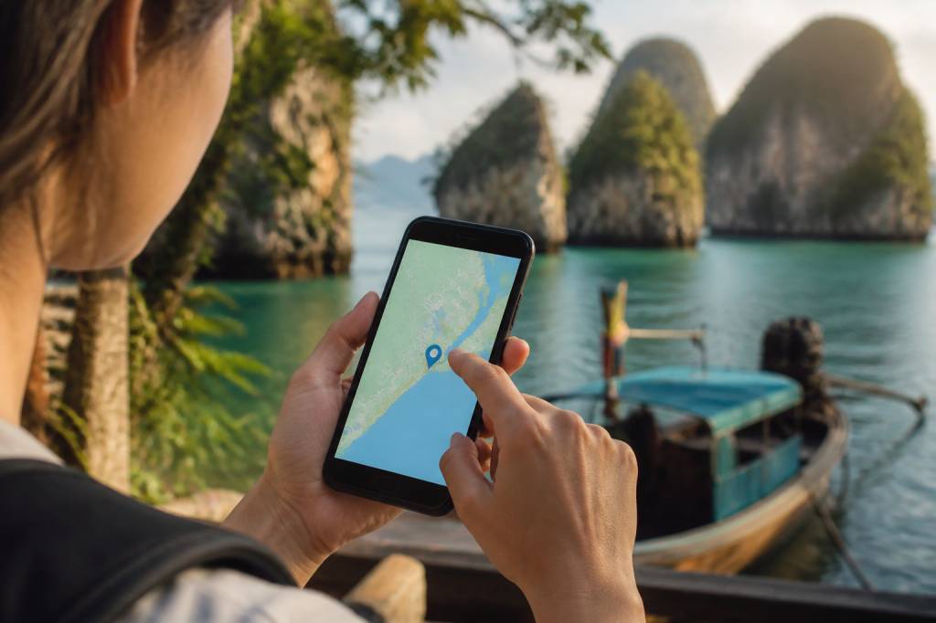 Google Maps reise planen für Thailand