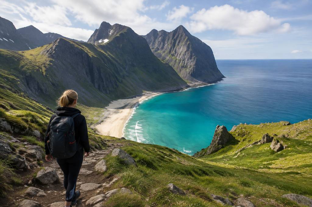 Kvalvika Beach Hike: Wanderung zu einem der schönsten Strände Norwegens
